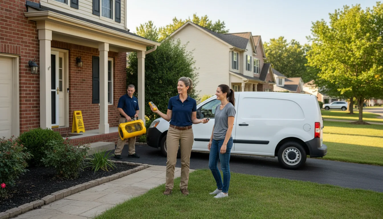 Water restoration image for Dehumidification And Cleanup Services in Strasburg, OH
